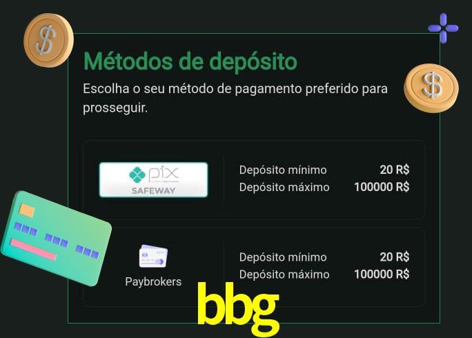 O cassino bbg oferece uma grande variedade de métodos de pagamento